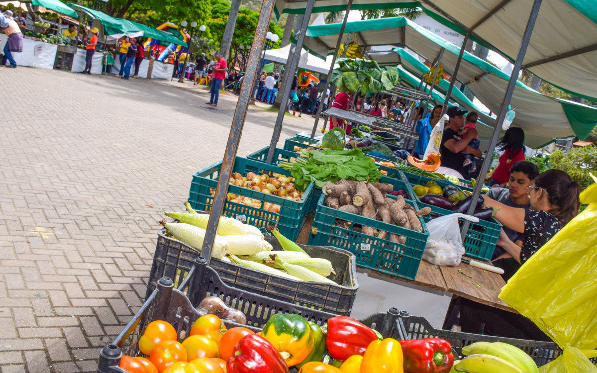 Feira funciona todo sábado, entre 8h e 13h, desde 2017