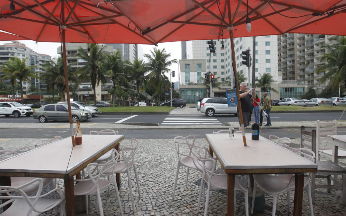 Quiosque onde os médicos foram mortos a tiros - Reginaldo Pimenta/Agência O DIA