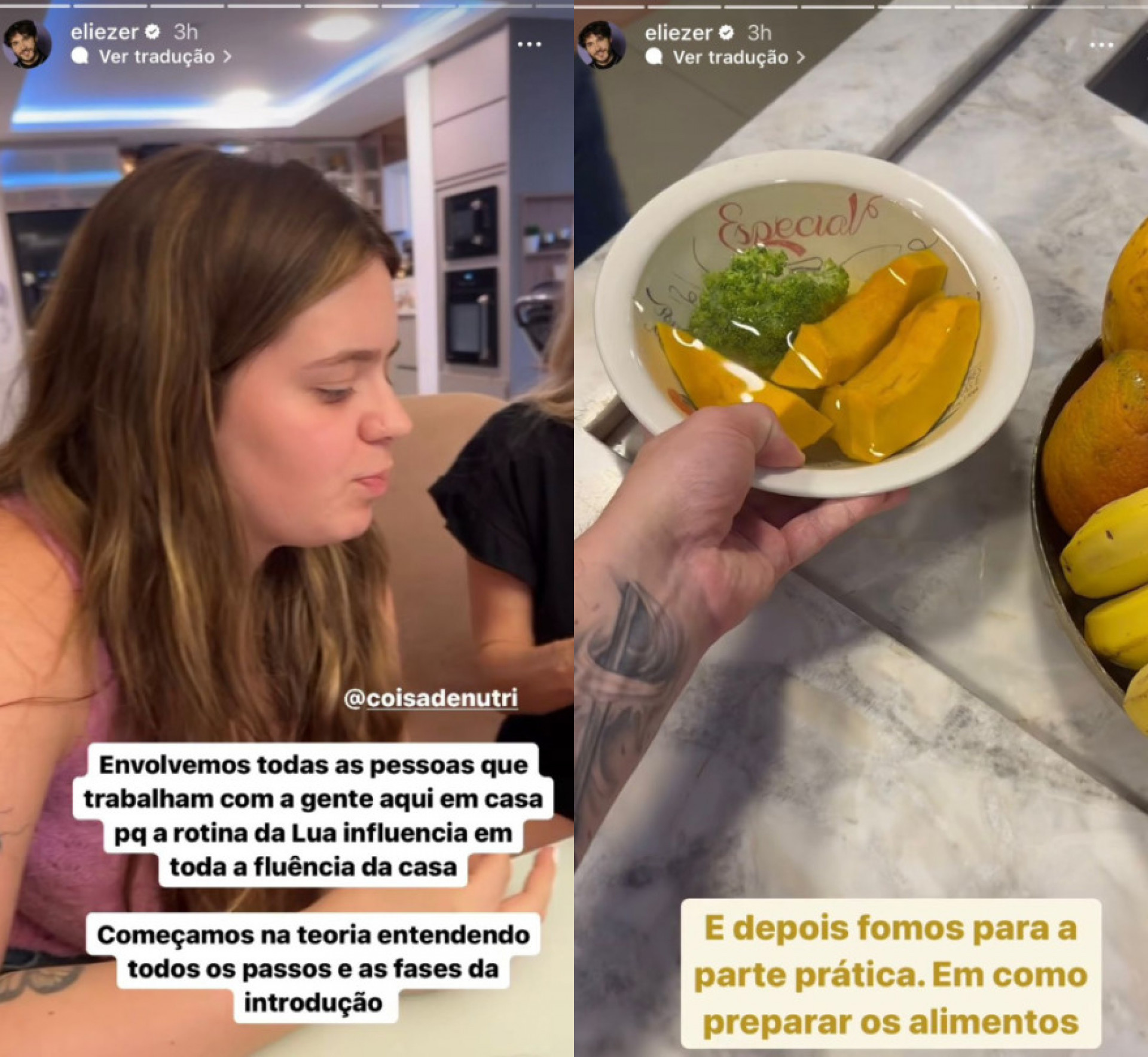 Eliezer e Viih Tube fazem curso de introdução alimentar com a filha - Reprodução