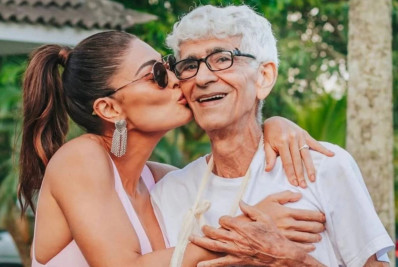 Pai de Juliana Paes tem alta após ser internado com pneumonia