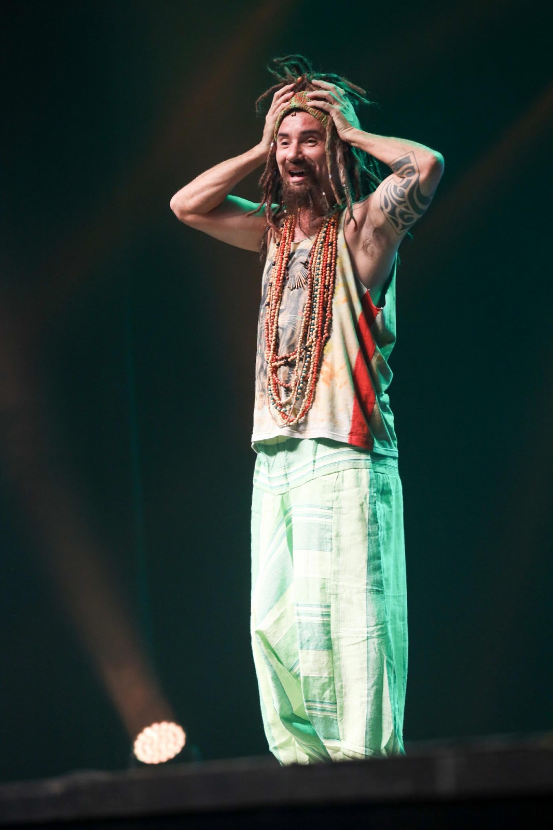 Mustafary, um dos personagens do espetáculo 'Dilatados' - Lucas Ramos