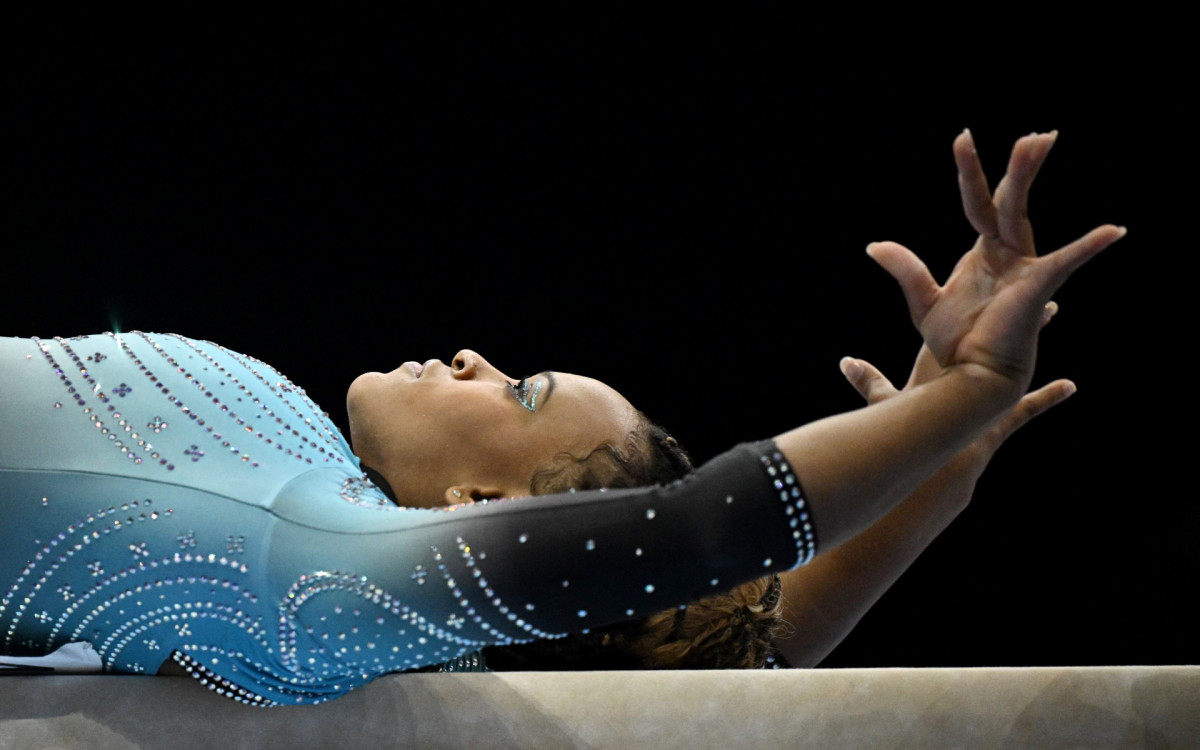 Rebeca Andrade no Mundial de Ginástica