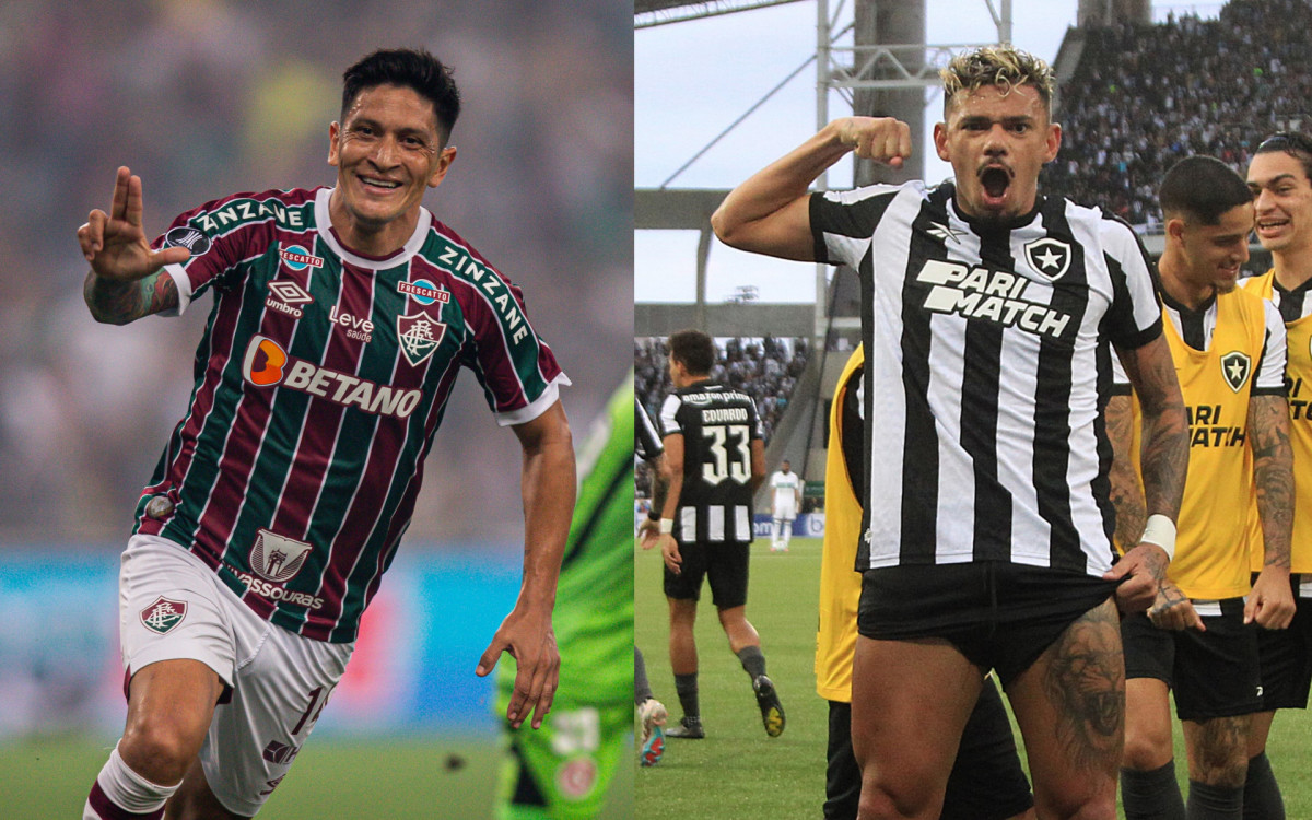 Germán Cano e Tiquinho Soares, os goleadores de Fluminense e Botafogo na temporada