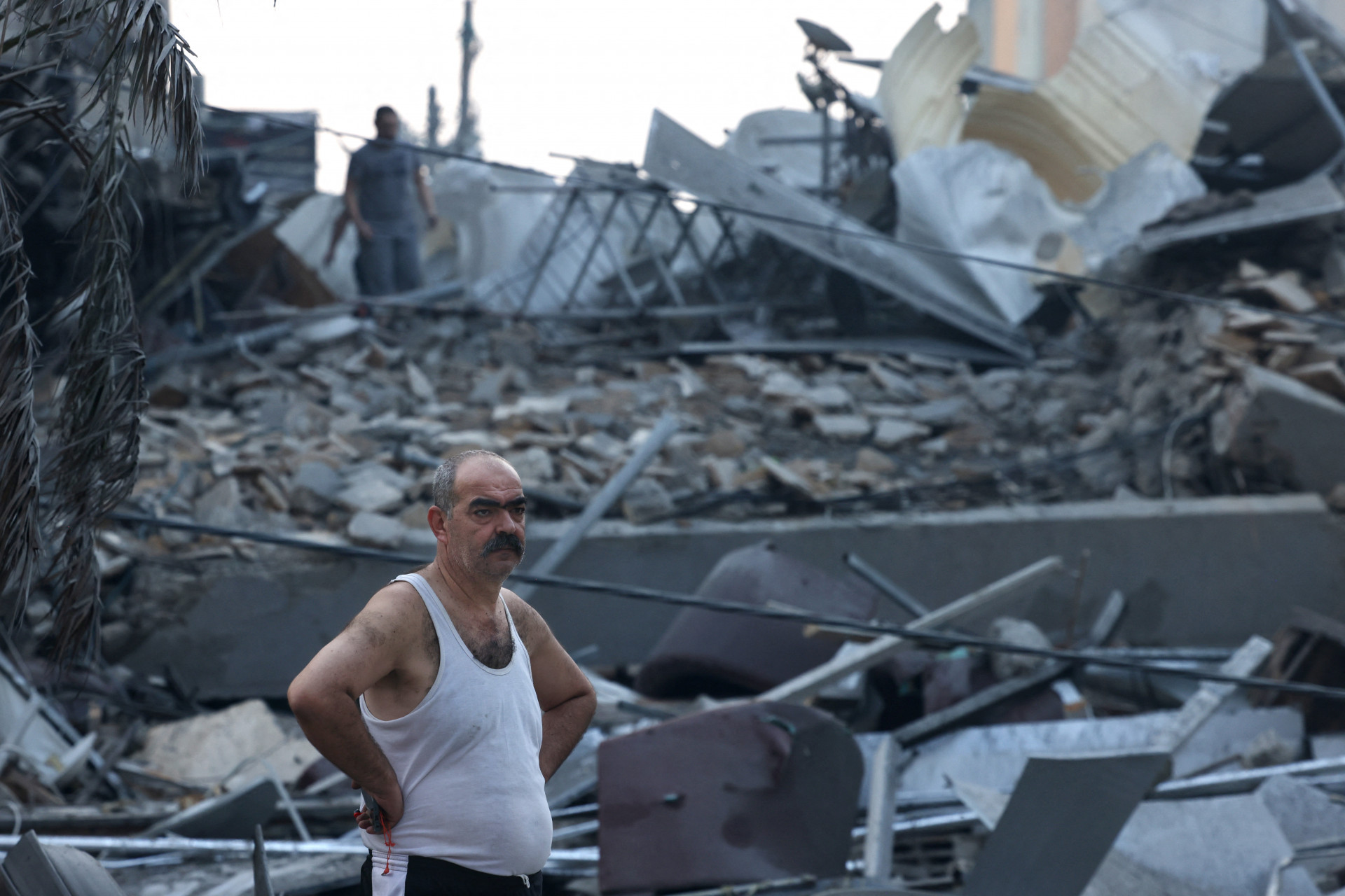 Partes de Gaza foram reduzidas a escombros após bombardeio de Israel no sábado, 7 - AFP