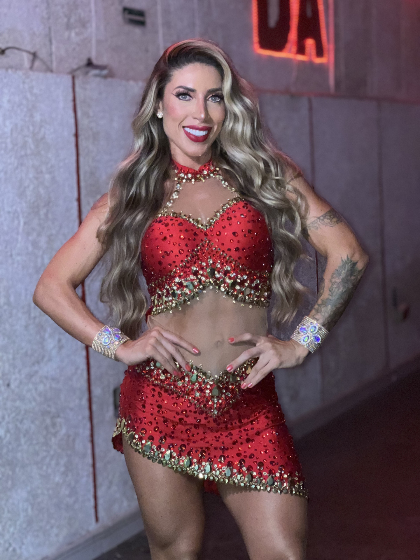 Tati Minerato, rainha de bateria da Porto da Pedra - Divulgação / Palmer Assessoria de Comunicação