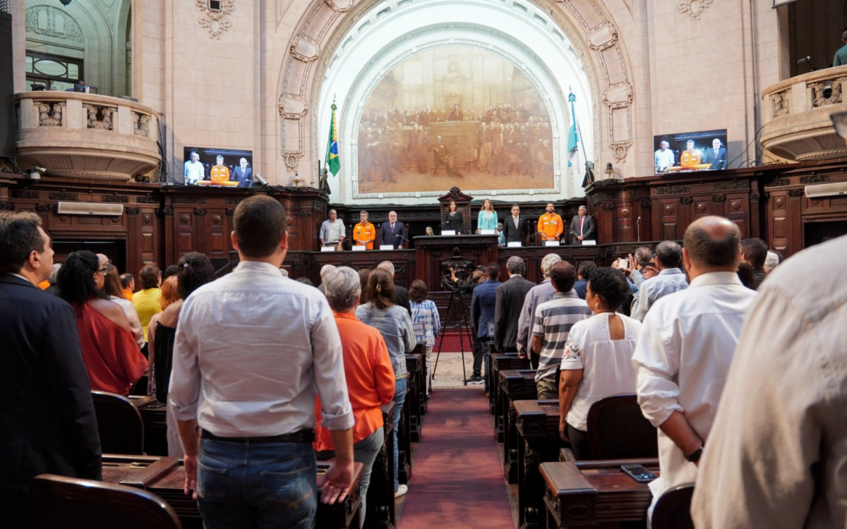Solenidade em comemoração aos 70 anos da Petrobras da Assembleia Legislativa do Rio de Janeiro (Alerj), foi nesta segunda-feira (9)