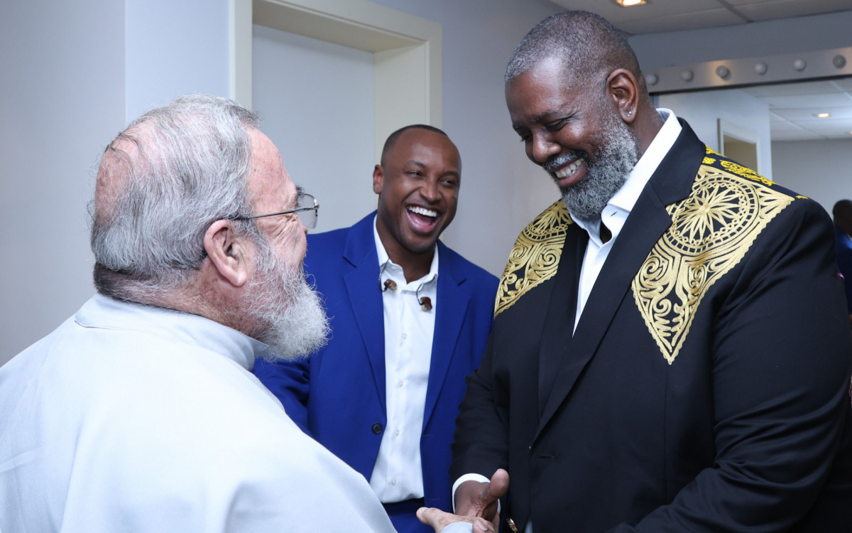 Thiaguinho, Péricles e Pe. Antônio Maria