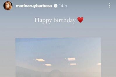 Marina Ruy Barbosa posta clique raro com o namorado para celebrar os 40 anos do empresário