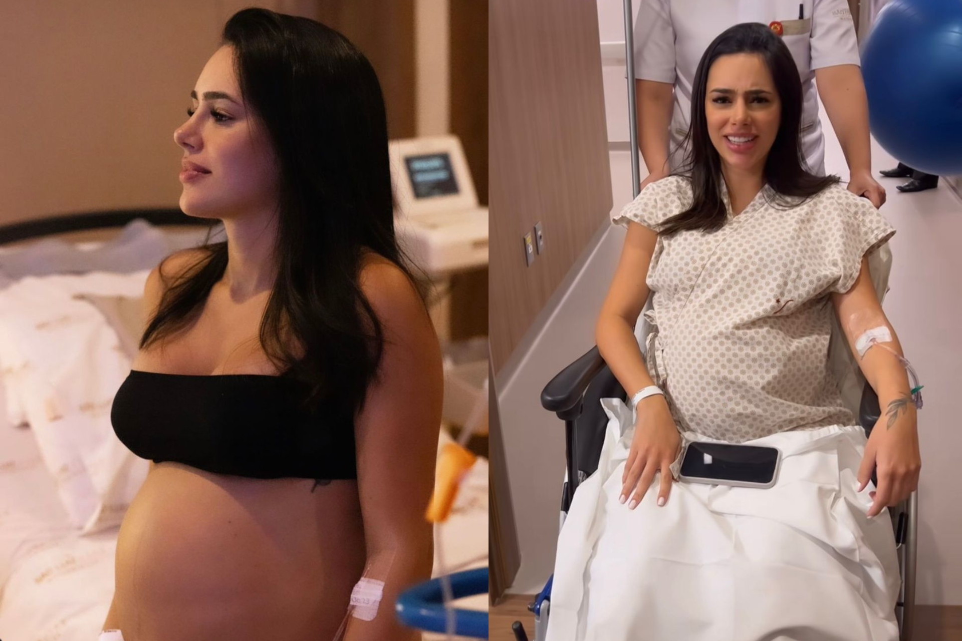 Bruna Biancardi compartilha vídeos inéditos do dia do nascimento de sua filha com Neymar - Reprodução / Instagram 