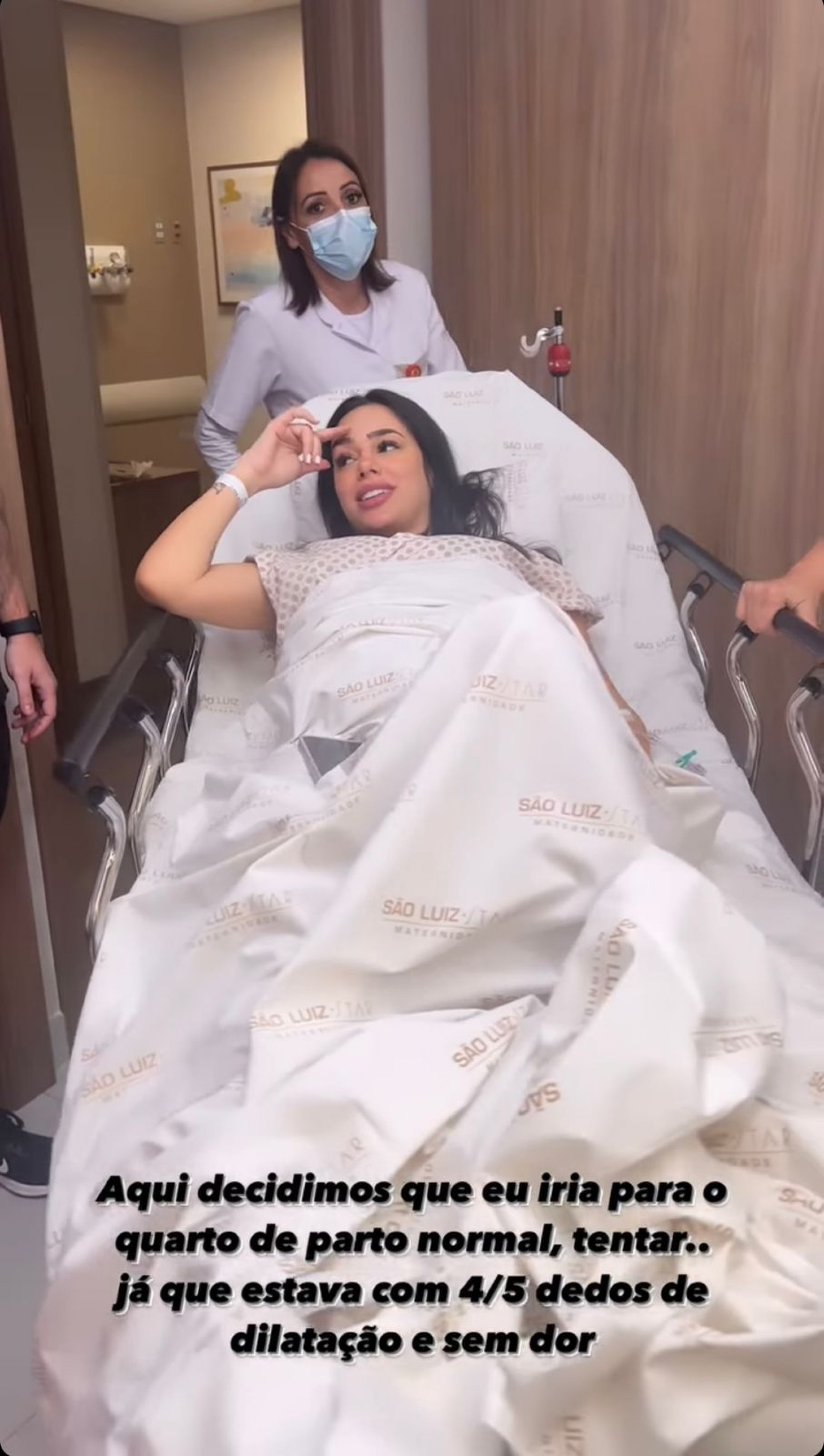 Bruna Biancardi compartilha vídeos inéditos do dia do nascimento de sua filha com Neymar
 - Reprodução / Instagram 