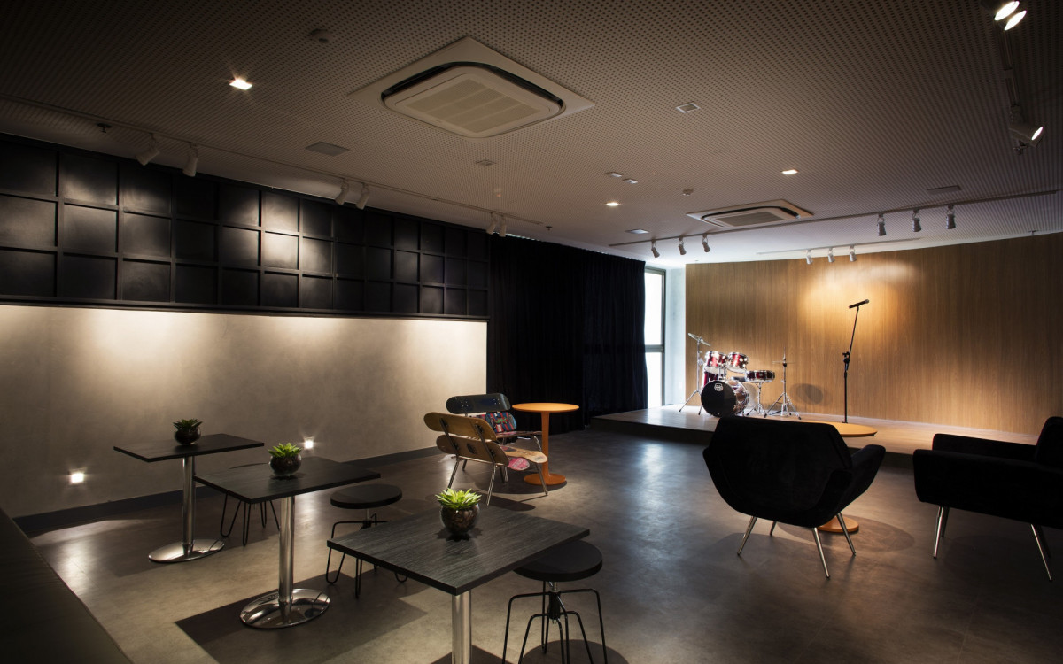 Garage Band é um dos espaços para o público infantil de bairro planejado na Barra da Tijuca