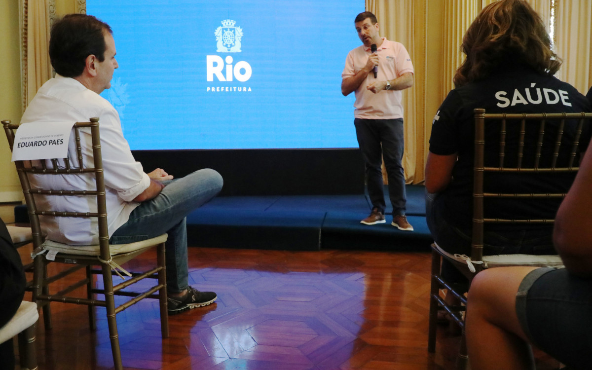 O prefeito do Rio e o Secretário Municipal de Saúde participaram do evento