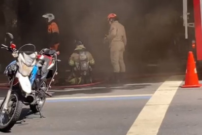 Incêndio atinge restaurante em Copacabana