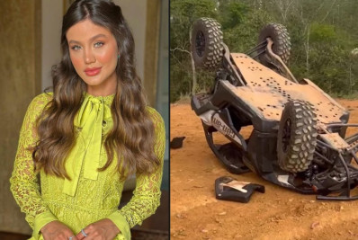 Que susto! Biah Rorigues, mulher de Sorocaba, capota de carro em fazenda