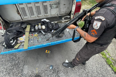 PM apreende três granadas no Az de Ouro em Nilópolis