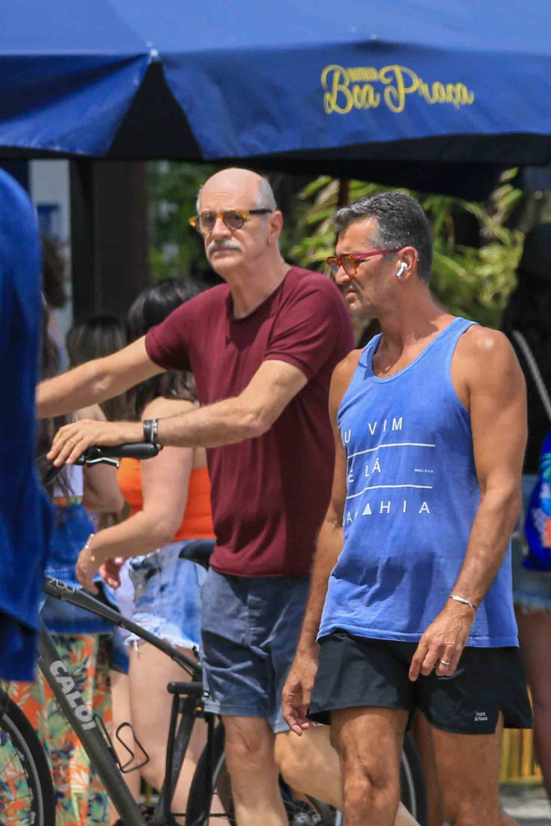 Marcos Caruso se exercita ao lado do namorado - JC Pereira / Agnews