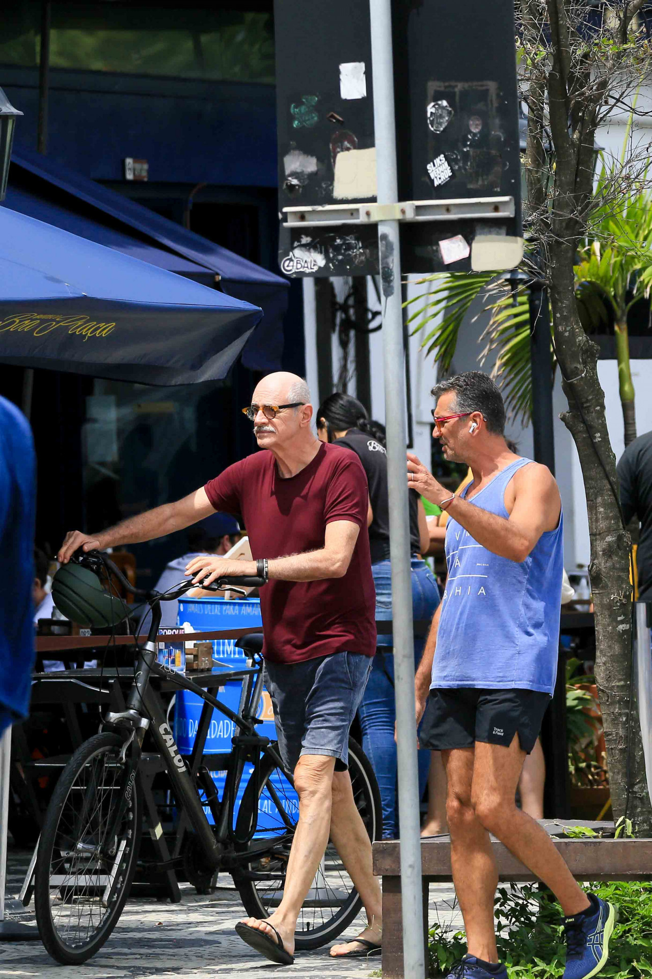 Marcos Caruso se exercita ao lado do namorado - JC Pereira / Agnews