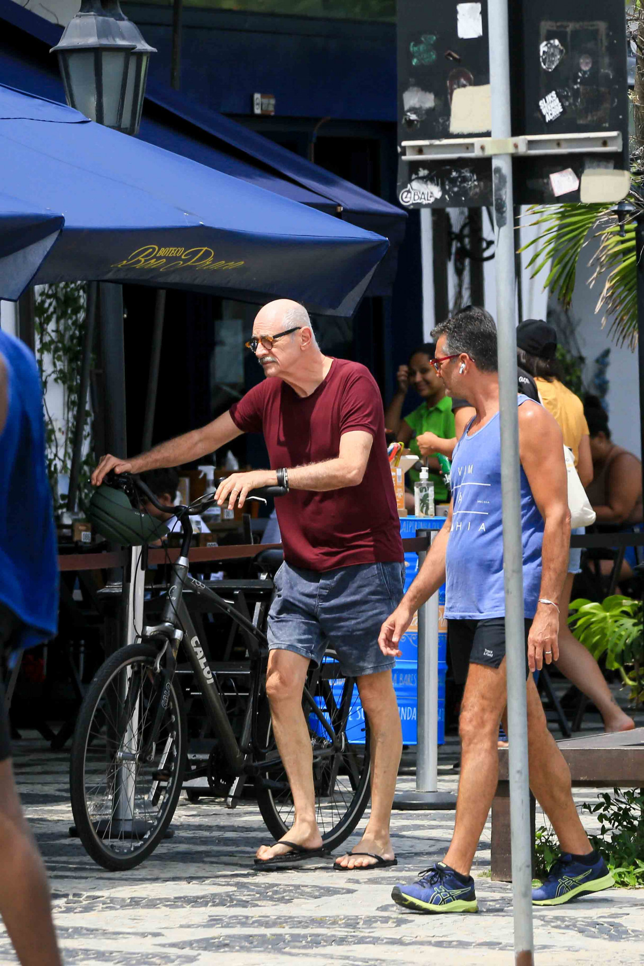 Marcos Caruso se exercita ao lado do namorado - JC Pereira / Agnews