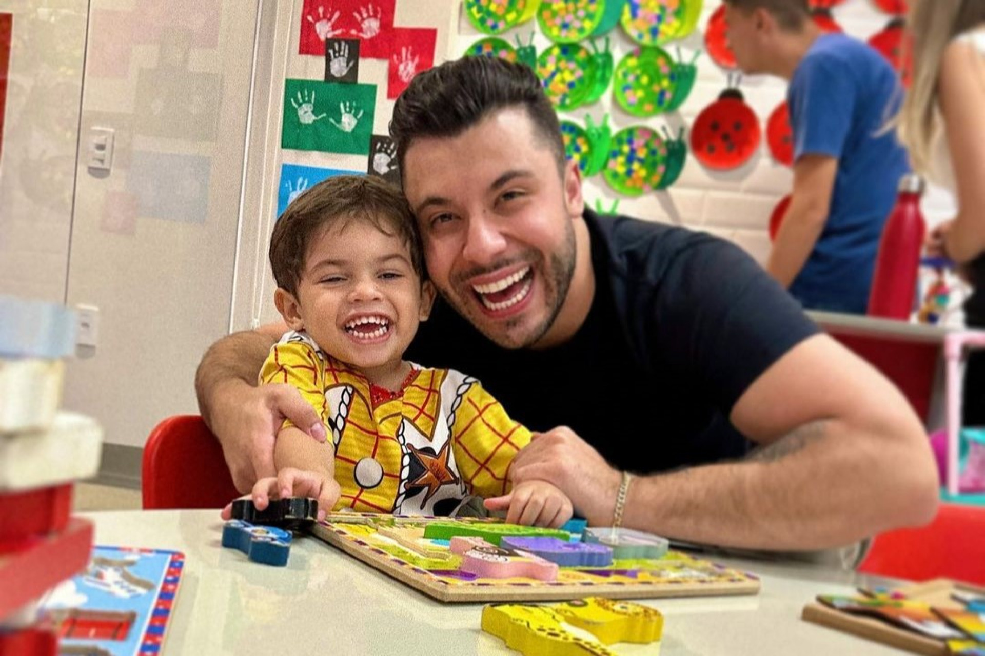 Murilo Huff e o filho, Leo - Reprodução / Instagram