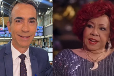 Cesar Tralli agradece elogio de Alcione e brinca com a mulher, Ticiane Pinheiro: 'Fica esperta'