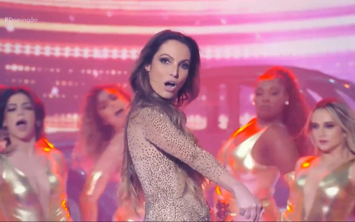 Patrícia Poeta encarnou Jennifer Lopez em apresentação na 'Batalha do Lip Sync' - Reprodução/TV Globo