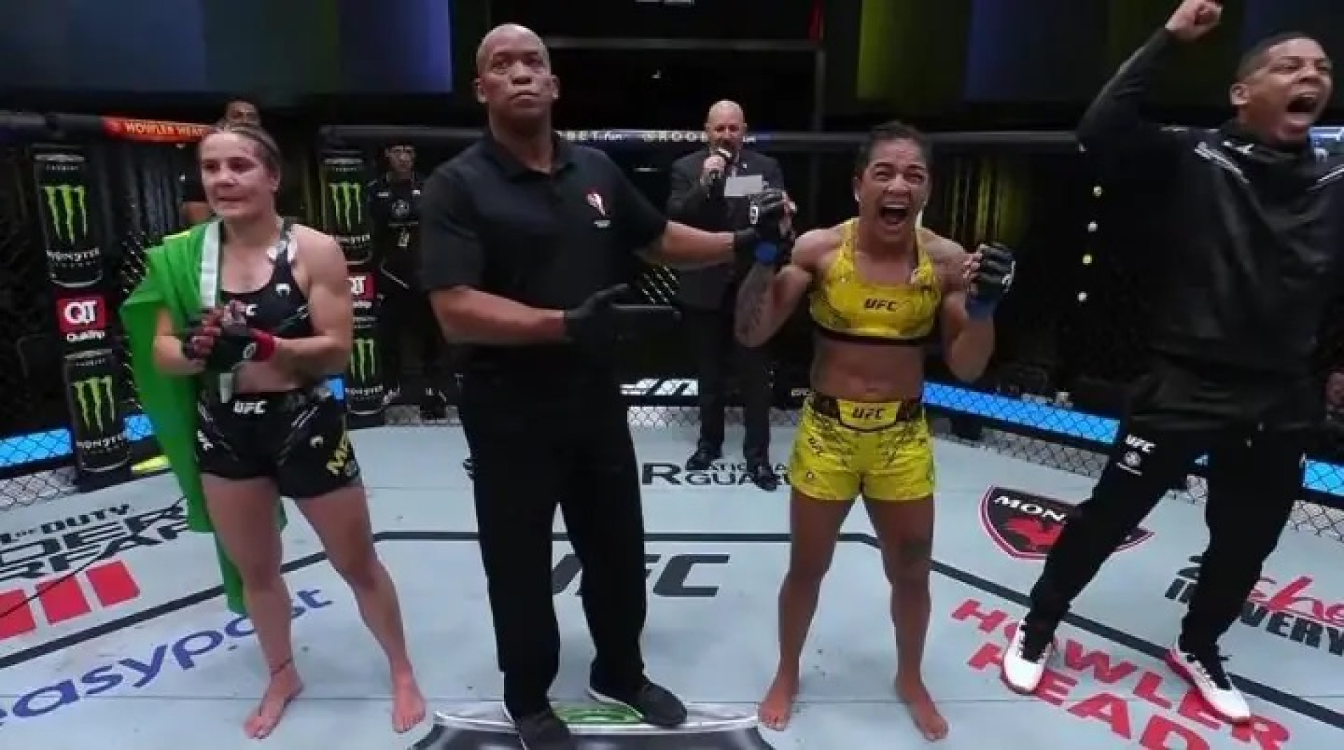 Vivi Araújo superou Jennifer Maia no co-main event do UFC Vegas 81 -  (Foto: Reprodução)