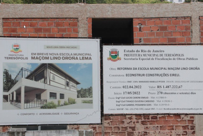 Prefeitura de Teresópolis multa e penaliza construtora que atrasou obras públicas