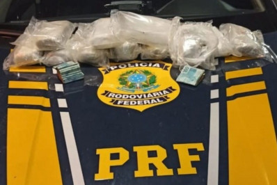 Mulheres são presas na Rio-Santos pela PRF transportando 10kg de haxixe