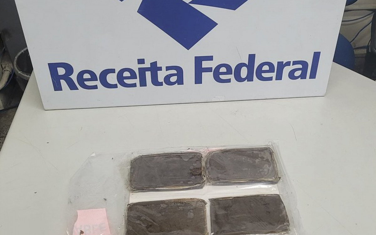 Encomenda de haxixe foi encontrada dentro de envelopes com destino à Bahia - Divulgação / Receita Federal