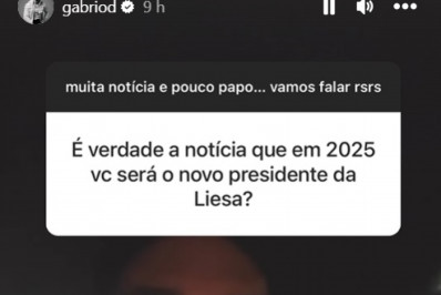 Gabriel David fala sobre possibilidade de ser presidente da Liesa: 'É lógico que penso nisso algum dia'