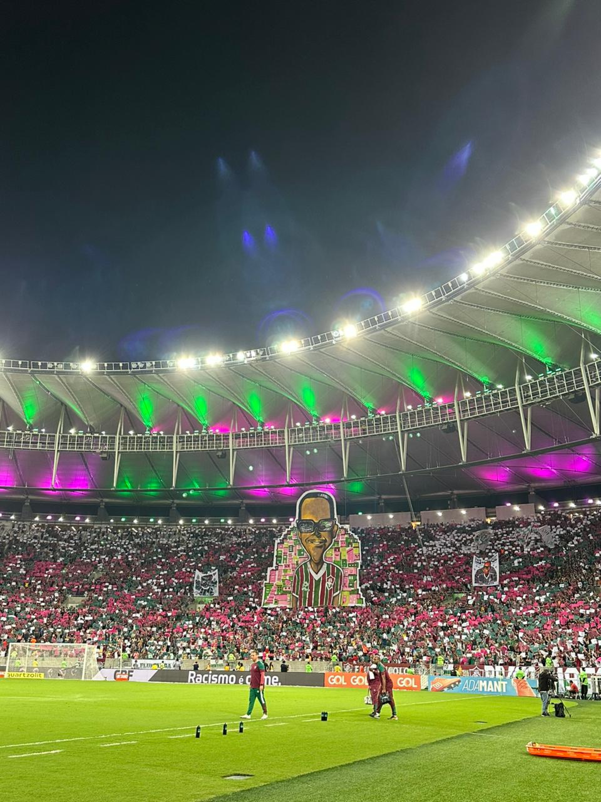 Mosaico da torcida do Fluminense em homenagem a Cartola