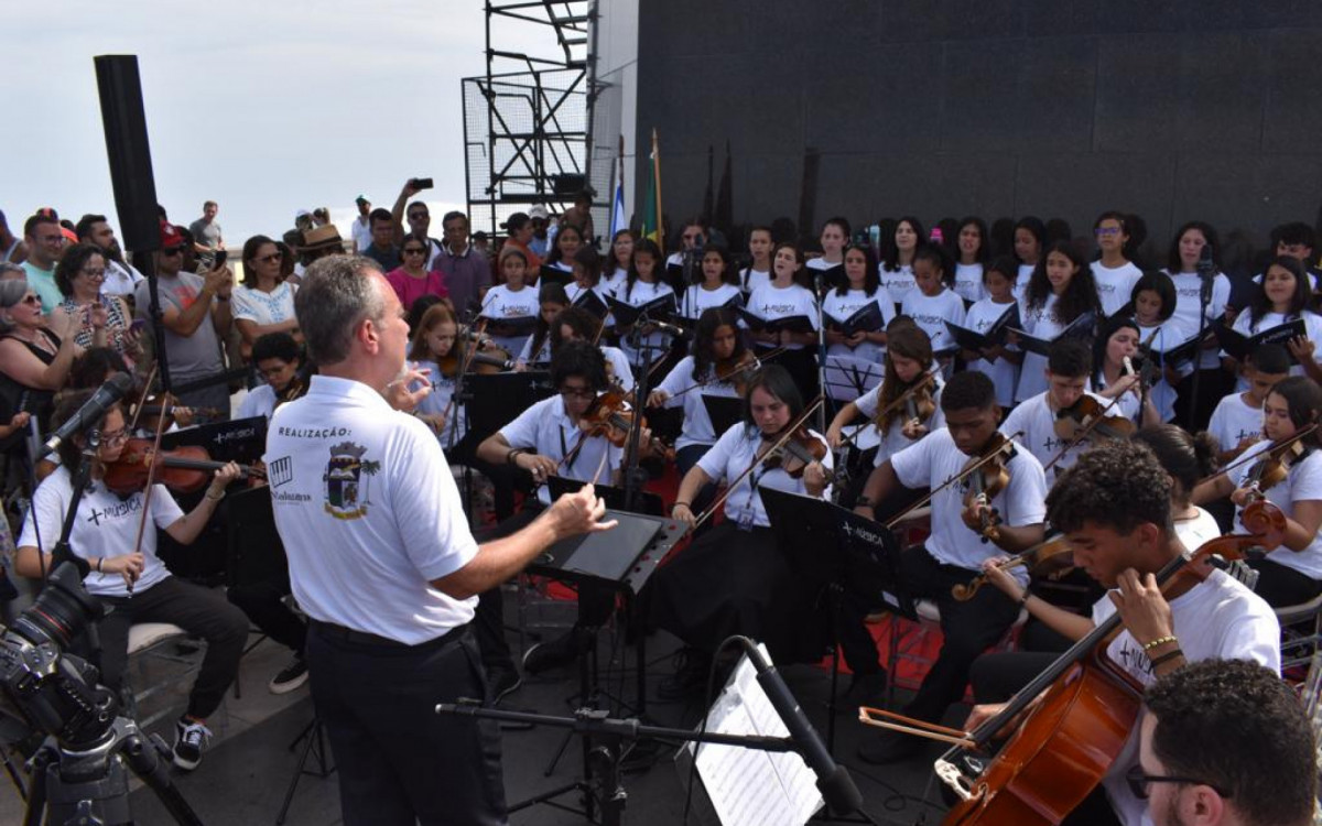 Apresentação foi um marco na história do projeto com alunos da rede municipal