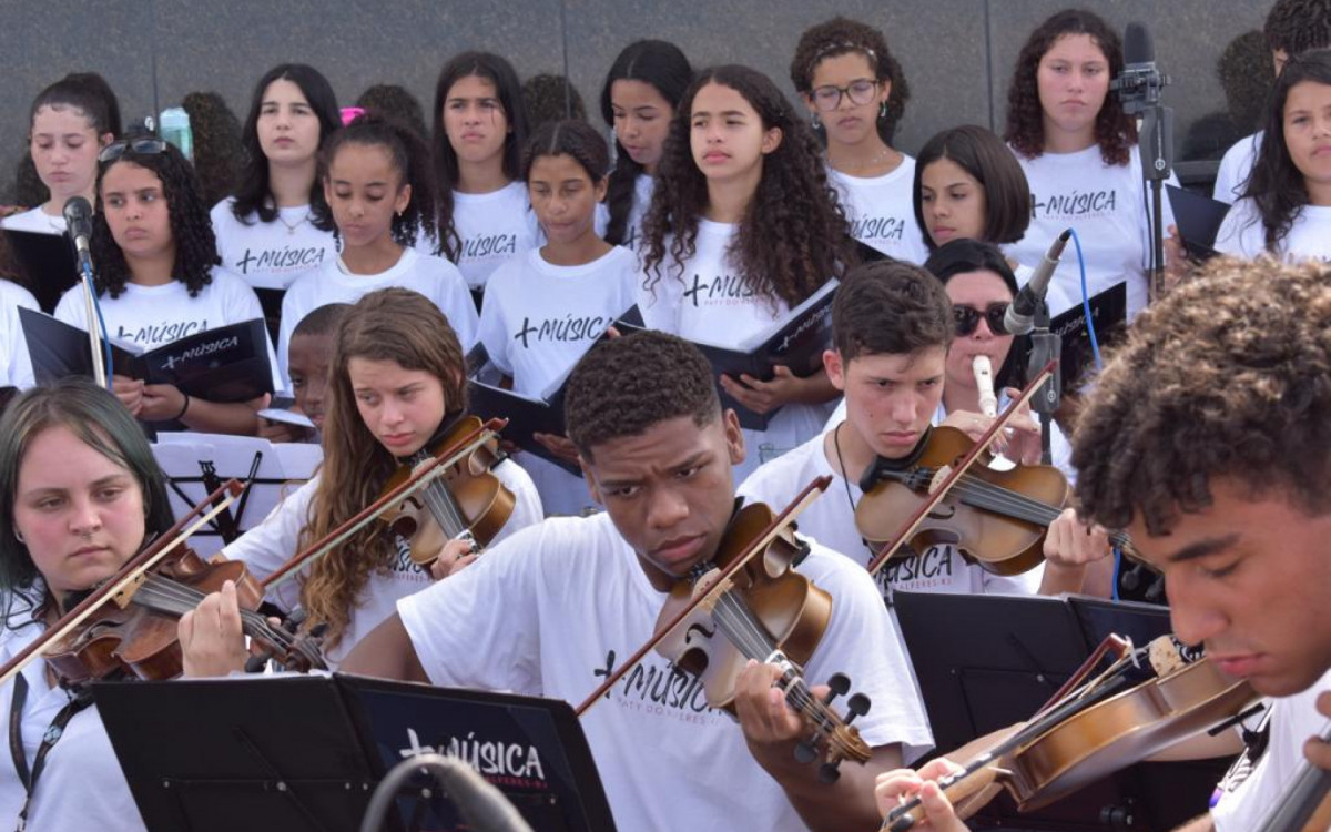 Apresentação foi um marco na história do projeto com alunos da rede municipal