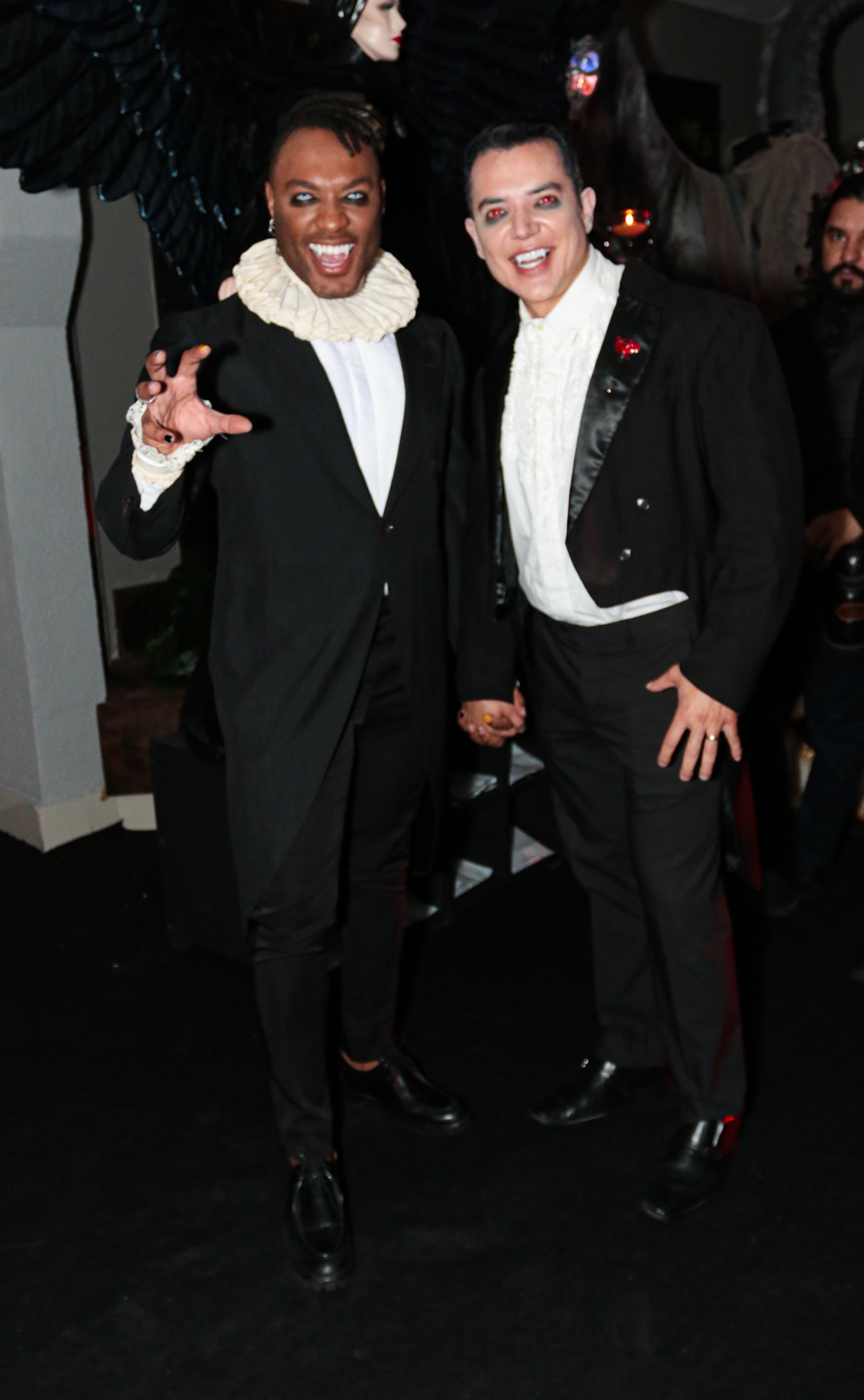 Fred Nicácio e o marido, Fábio Gelonese, na festa de aniversário de Patrícia Poeta - Van Campos/Agnews