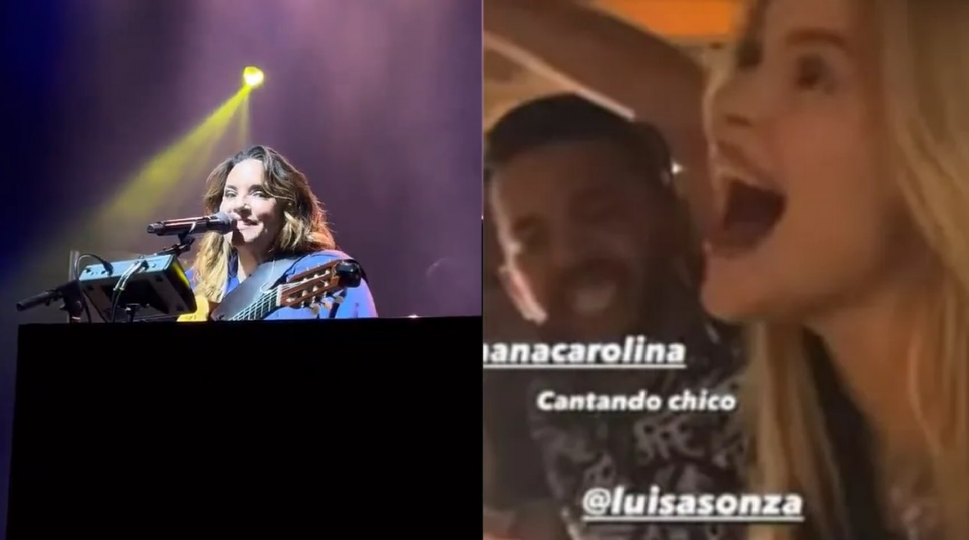 Ana Carolina canta paródia de 'Chico' e Luísa Sonza vibra - Reprodução de vídeo