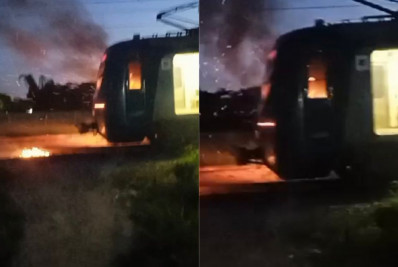 Trem é incendiado e ramal Santa Cruz opera apenas até Campo Grande