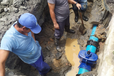 Abastecimento de água é retomado nos bairros Marinas Praia do Jardim e adjacências 