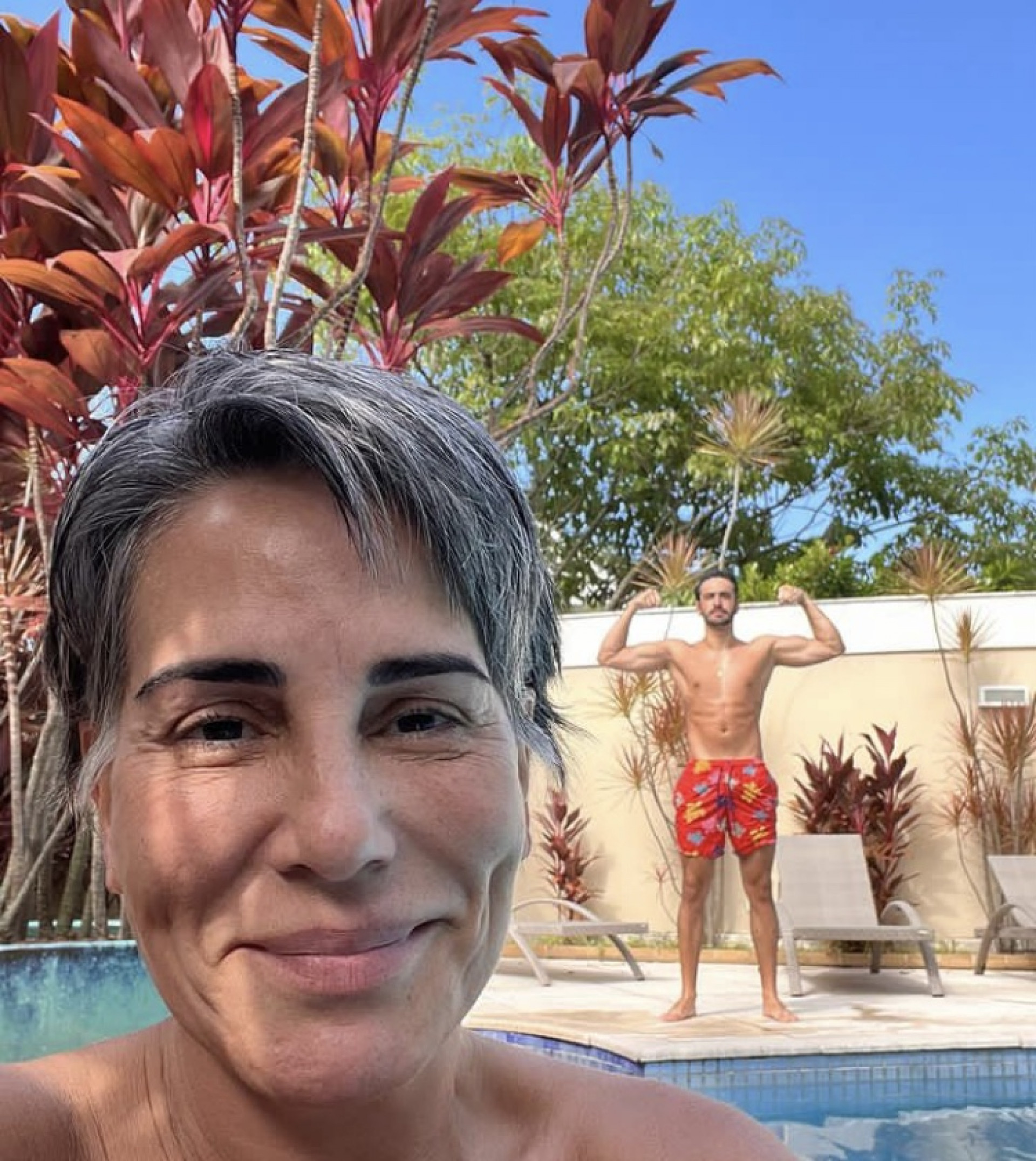 Gloria Pires e o filho mais novo, Bento Pires - Reprodução / Instagram