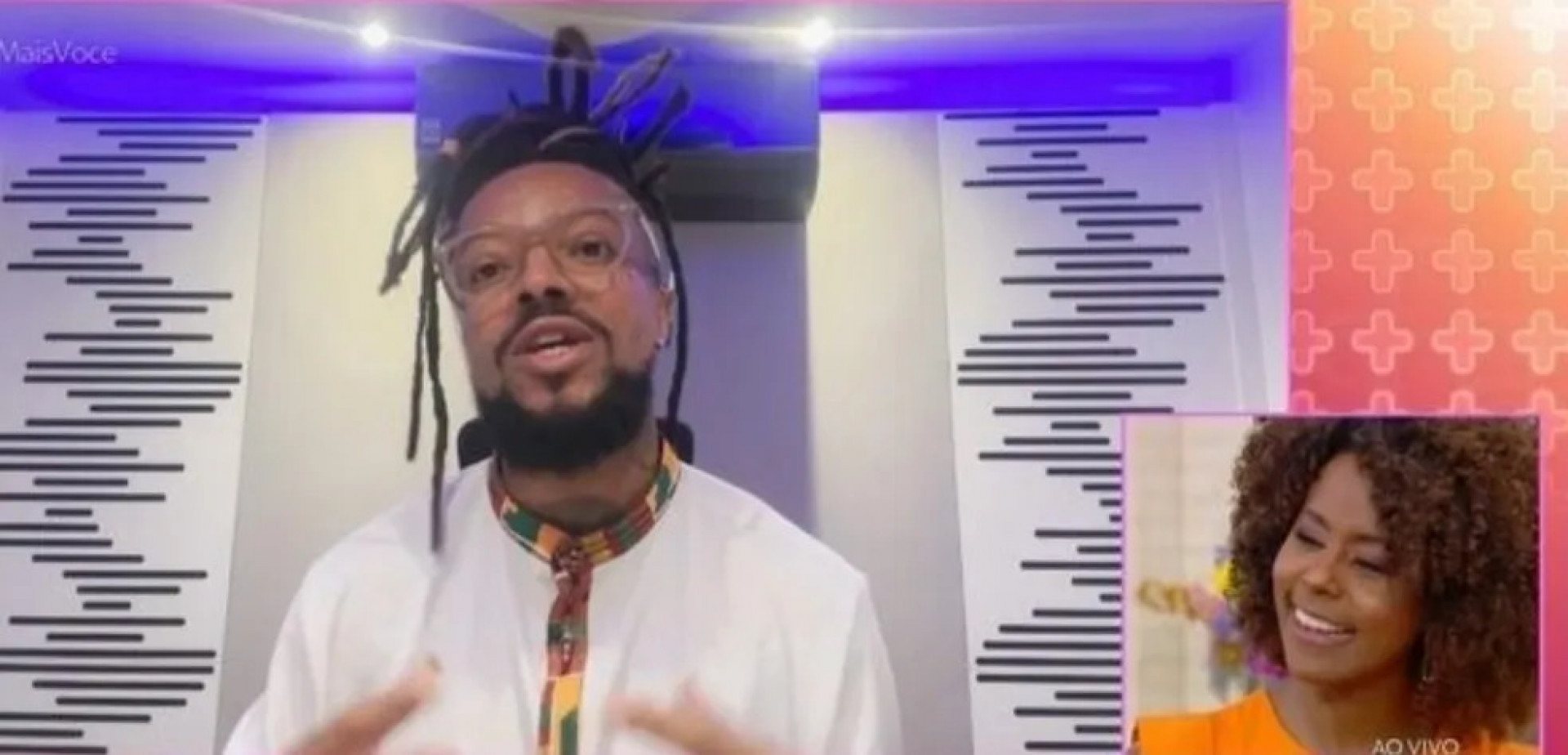 Maju Coutinho e o rapper Ruel vão apresentar o quadro 'Música Preta Brasileira', no 'Fantástico' - Reprodução/Instagram