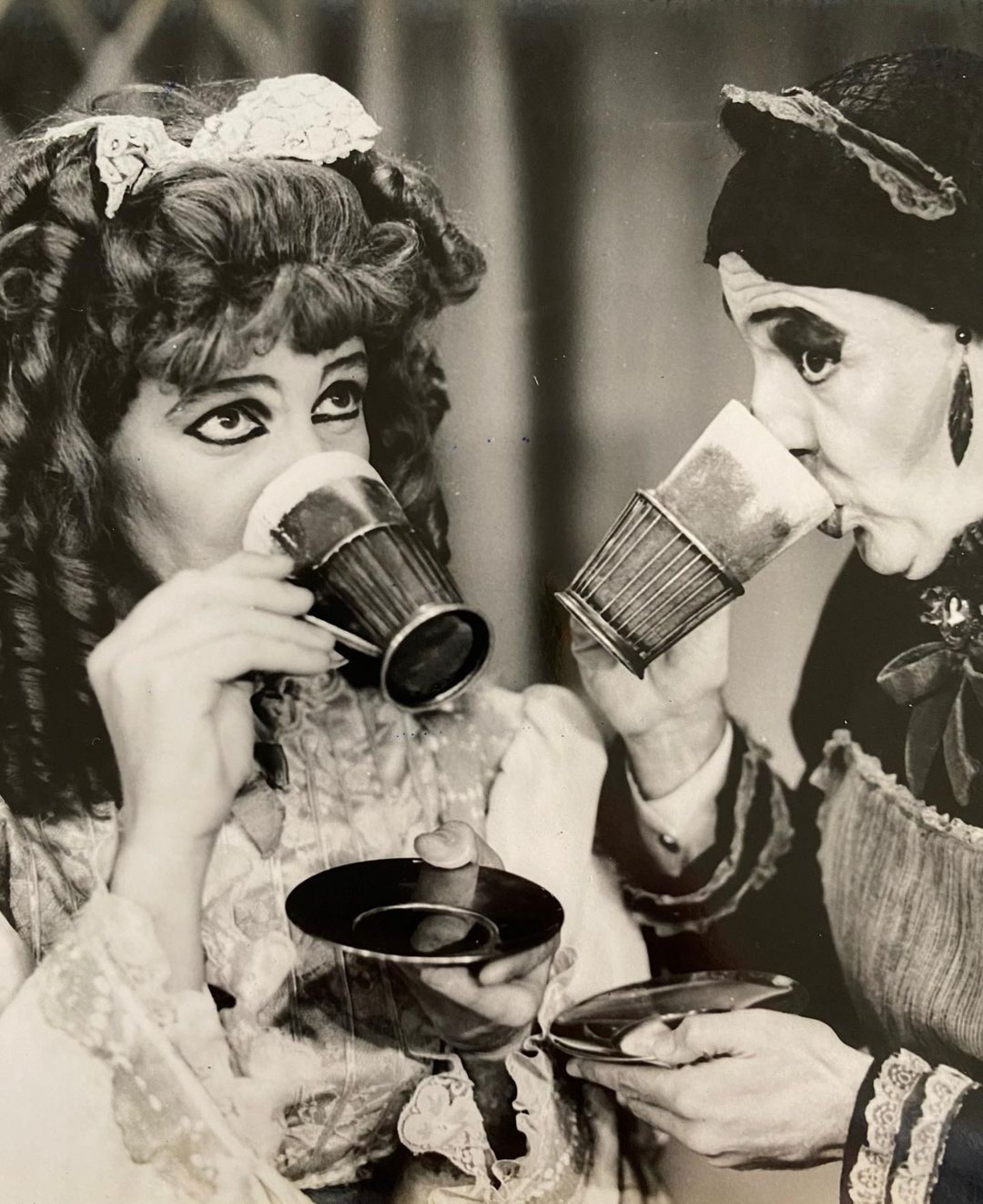 Marcos Nanini e Ney Latorraca na primeira montagem de 'O Mistério de Irma Vap' - Reprodução