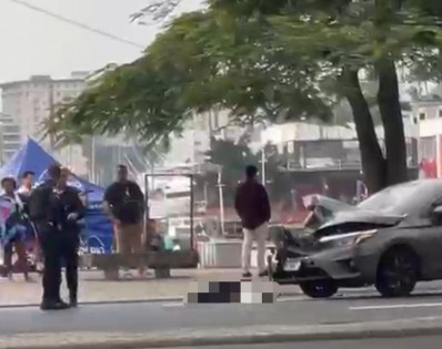 Atropelamento deixa mulher morta e homem ferido na Praia de Botafogo