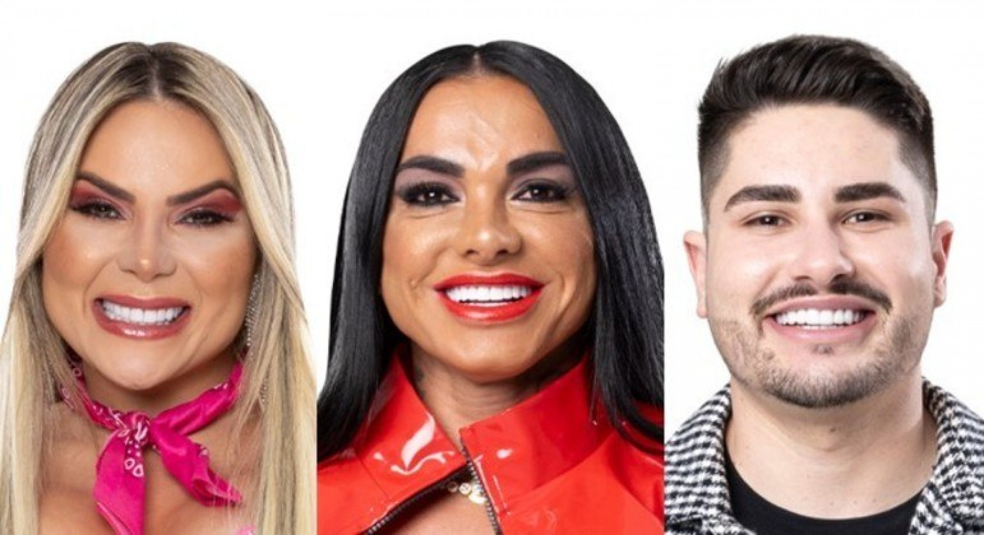 Kally Fonseca, Kamila Simioni e Lucas Souza disputam a prova do fazendeiro - Edu Moraes / Record TV