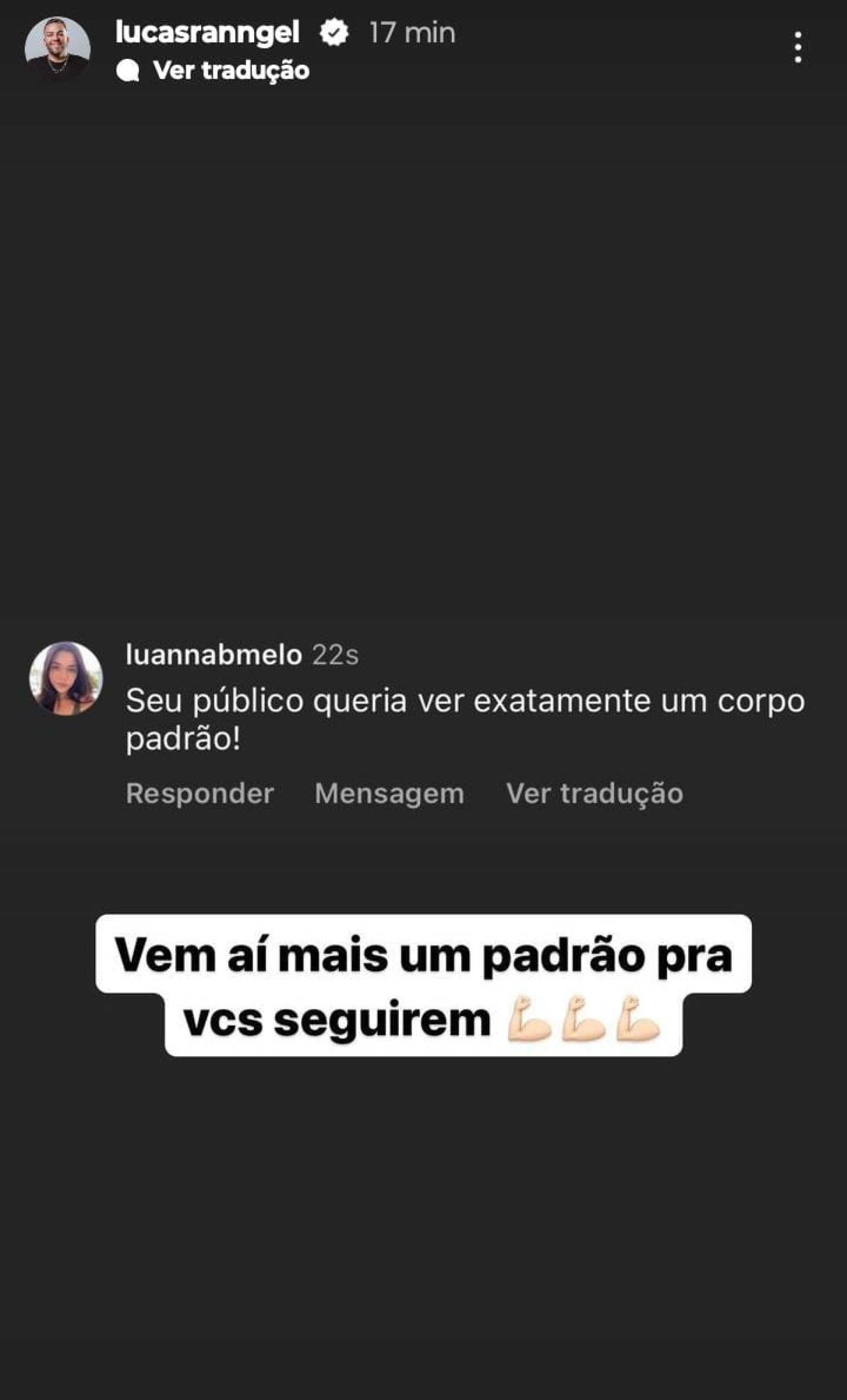 Lucas Rangel faz piada e finge que vai fazer Lipo Lad ao invés de cirurgia no olho - Reprodução/Instagram