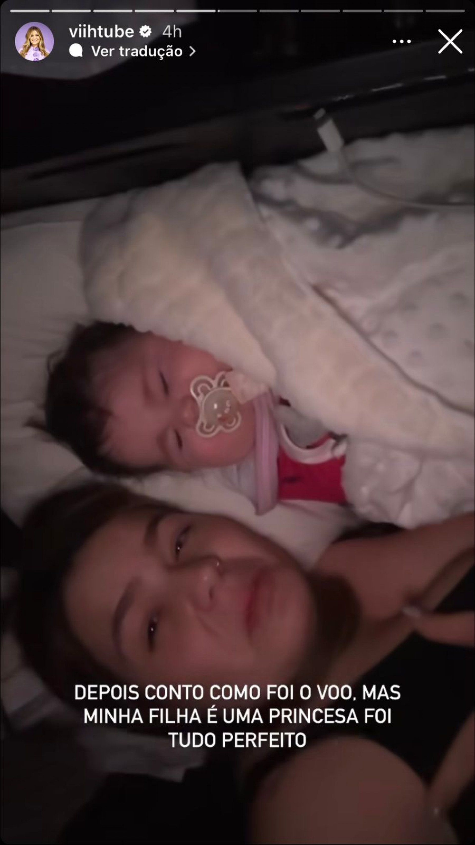 Viih Tube revela como foi primeiro voo internacional da filha
 - Reprodução / Instagram 