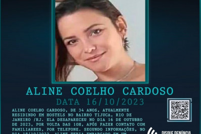 Disque Denúncia pede informações sobre moradora da Tijuca que desapareceu a caminho de SP