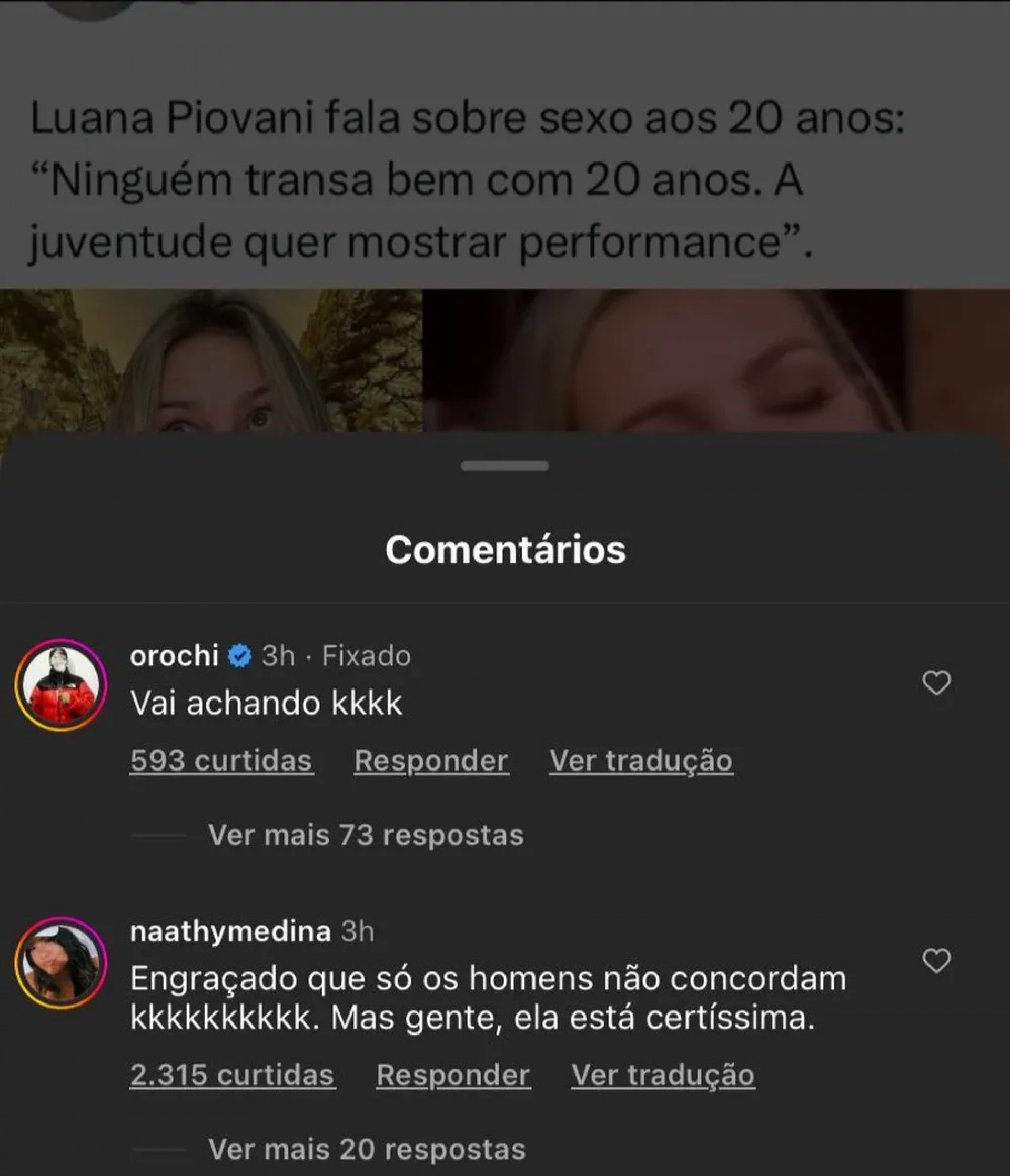  - Reprodução do Instagram