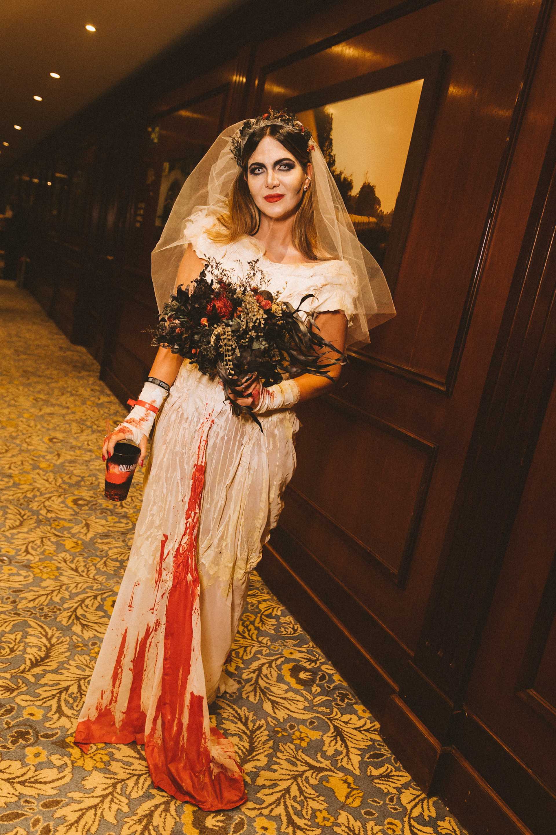 A empresária Carol Sampaio participa da produção do 'Halloween do Copa' - Divulgação