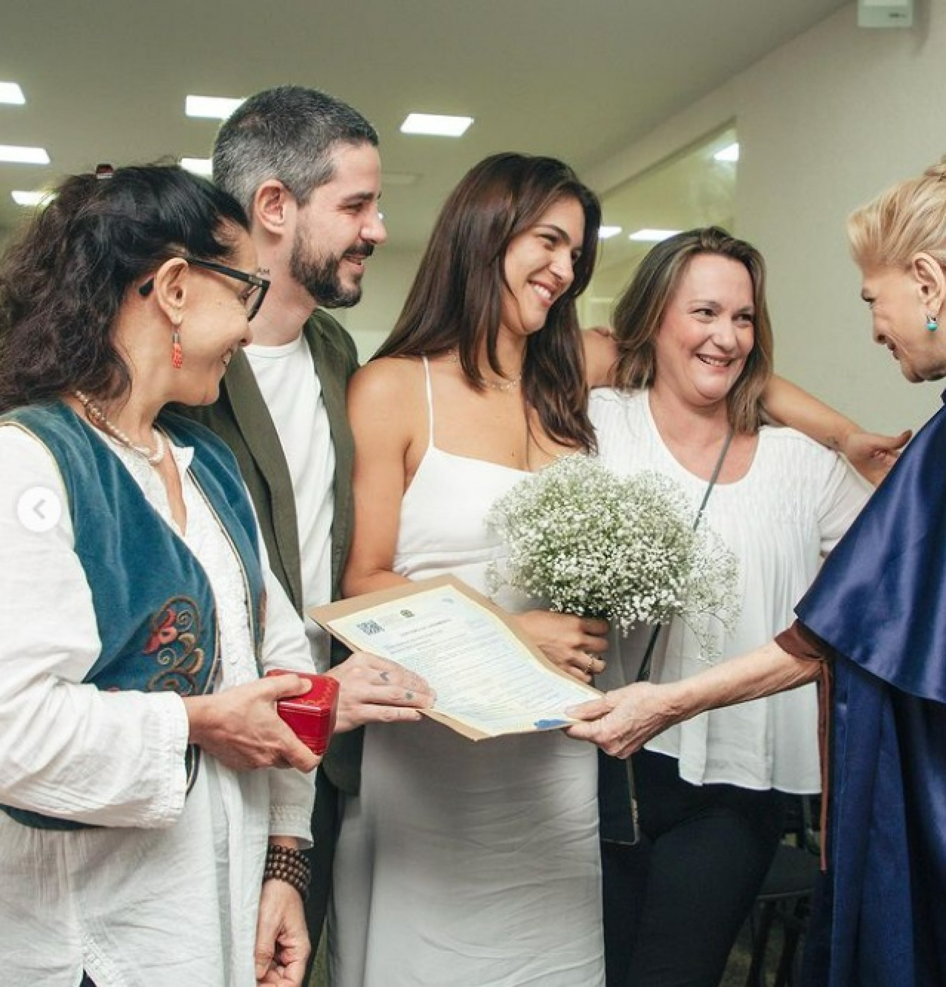 Pedro Neschling e Nathalie Passos oficializam a união - Reprodução do Instagram / Rafael Mollica