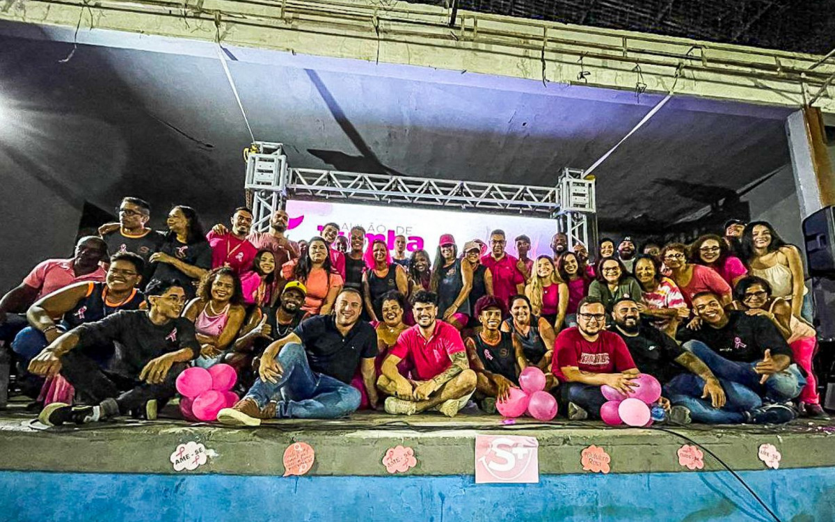 Os secretários Matheus Carneiro e Jefferson Alencar (ambos à frente) destacaram a importância do projeto