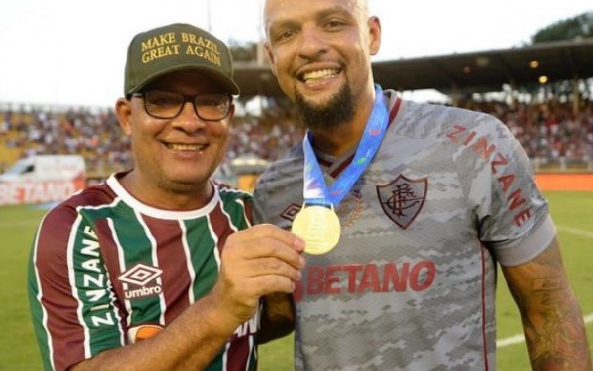 Felipe Melo conquistou o primeiro título pelo Fluminense (Taça Guanabara de 2022) com o pai, José Coelho, no estádio